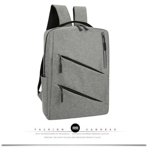 Ryggsäckar |grå med 2 dragkedjar