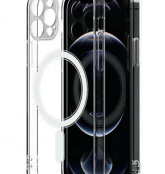 Hårdsilikon fodral för iPhone12/12 pro  med stöd för Mag-Safe