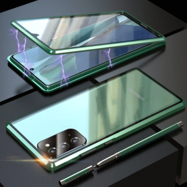 Sekretessskydd metallfodrall tillSamsung S21 plus grön