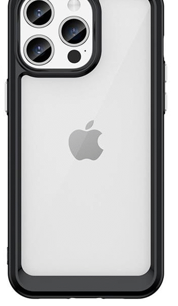 Baksilikon fodral  för iPhone 15 svart