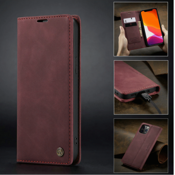 Läderfödral caseme 0013 för Samsung S23 plus brun - Bild 3