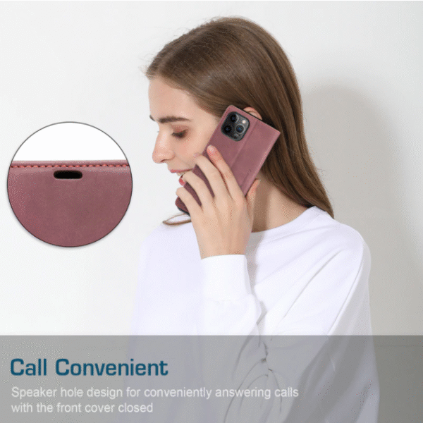 Läderfödral caseme 0013 för Samsung S22 ljusbrun - Bild 3