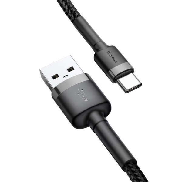 2 m Baseus cabel usb-c|svart - Bild 3