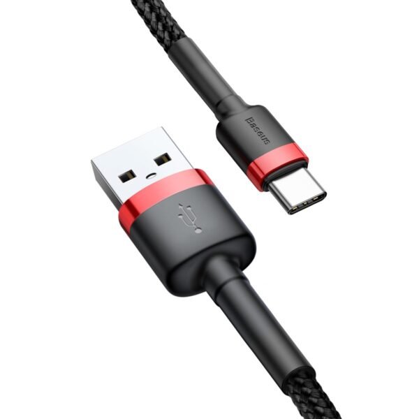2 m Baseus cabel usb-c|svart-röd - Bild 2