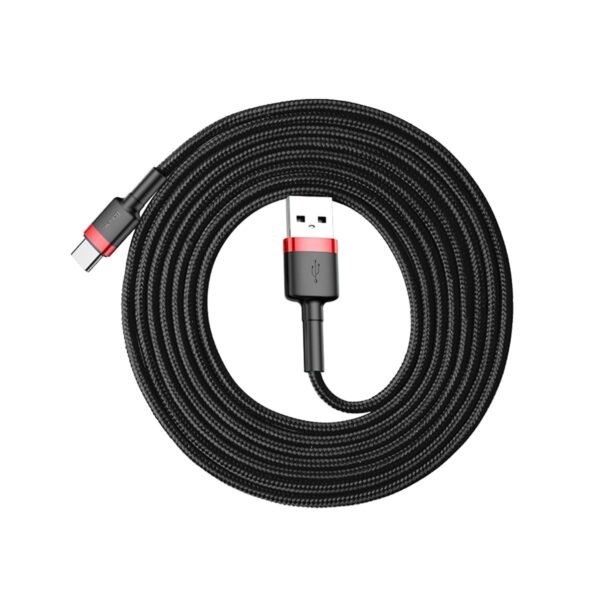 2 m Baseus cabel usb-c|svart-röd - Bild 7