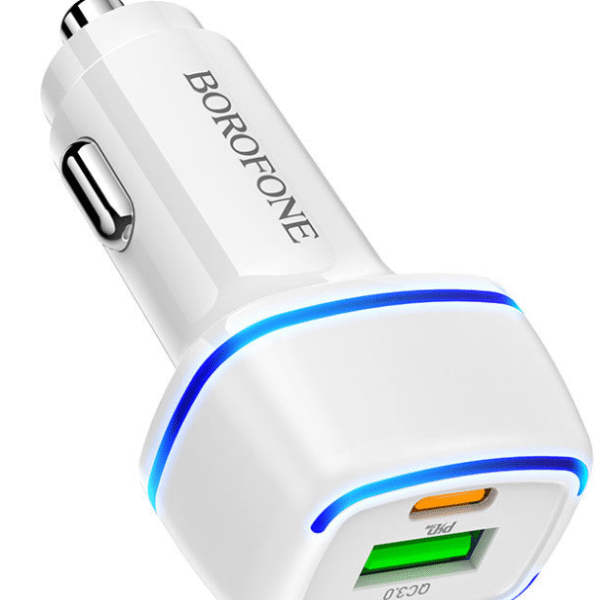 Snabb Billaddare USB C med iphone kabel vit - Bild 2