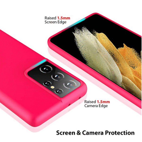 Mjukt  Silikon fodral till Samsung S21 lila - Bild 2