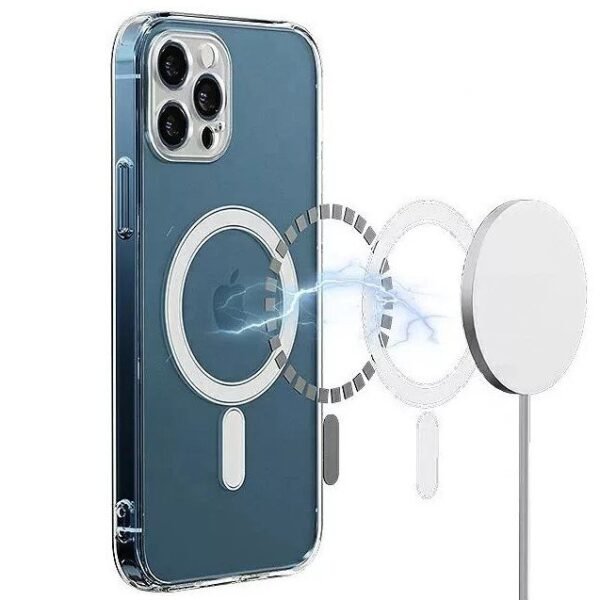 Magsafe silikon fodral för Iphone 11transparent - Bild 2