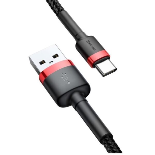 2M BASEUS USB-kabel - Type-C   röd - Bild 3