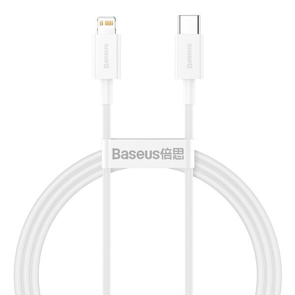 Baseus cabel Superior PD USB-C - Lightning 2,0m white 20W