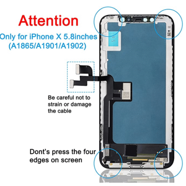 Ersättning Iphone X skärm med verktyg och Vattentätt lim - Bild 2