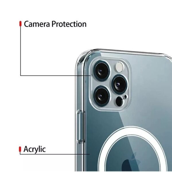 Magsafe silikon fodral för Iphone 11transparent - Bild 3