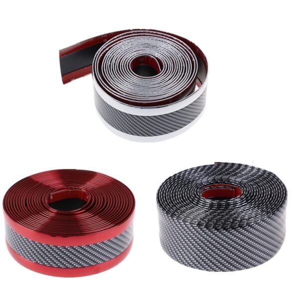 3m 3D kolfiber gummi skydd dörrlista|silver - Bild 3