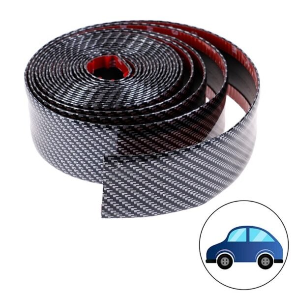 3m 3D kolfiber gummi skydd dörrlista|silver - Bild 4