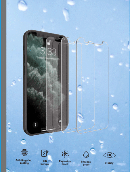 3 st  hög kvalitet skärmskydd för iphone 13 mini