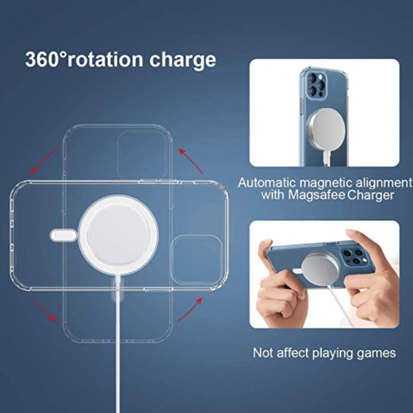 Hårdsilikon fodral för iPhone12/12 pro  med stöd för Mag-Safe - Bild 4