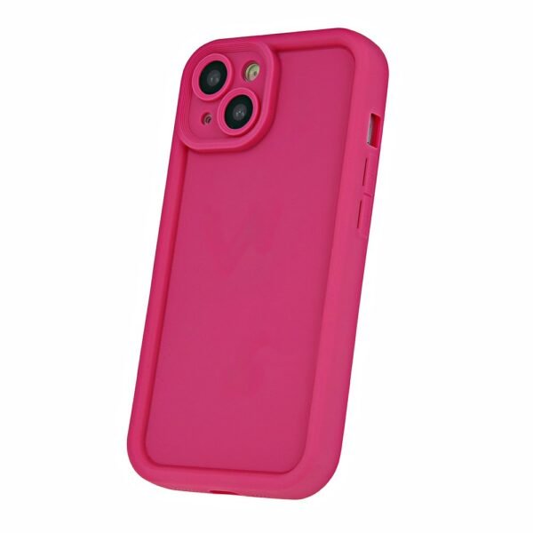 Rim TPU skal för iPhone 15 pro rosa - Bild 3