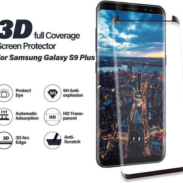 4 st top kvalitet  heltäckande skärmskydd för Samsung S9 plus - Bild 6