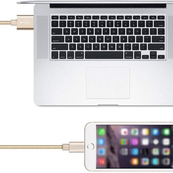 2 st top kvalitet 2 m iphone kabel|svart - Bild 7