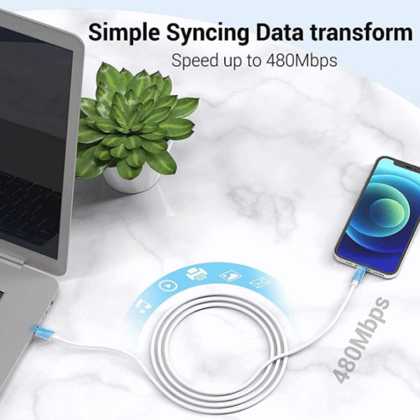 2 st 1m iPhonekabel usbc-ligthing - Bild 4