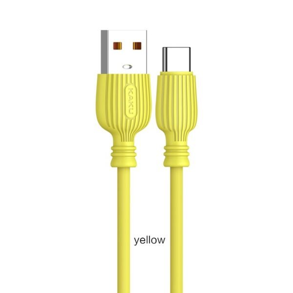 2 st super kvalitet 1musb-c laddarekabel gul