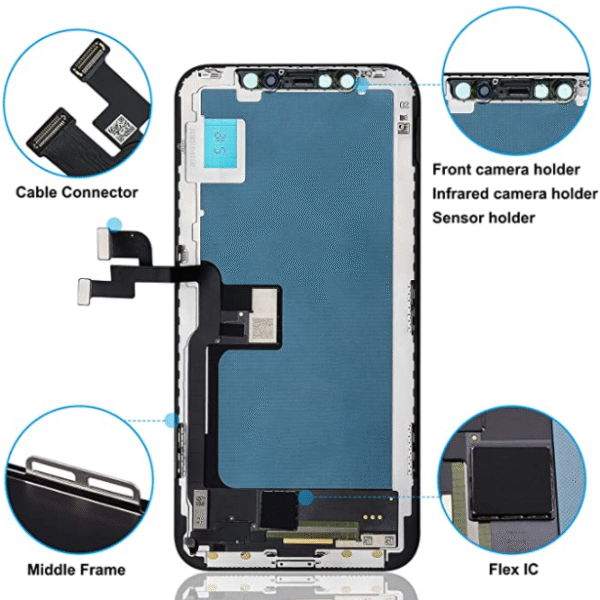 Ersättning Iphone X skärm med verktyg och Vattentätt lim - Bild 4