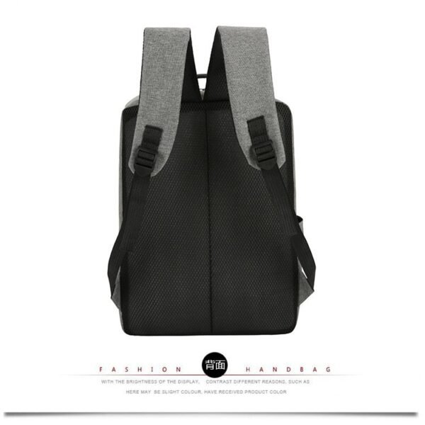 Ryggsäckar |grå med 2 dragkedjar - Bild 5