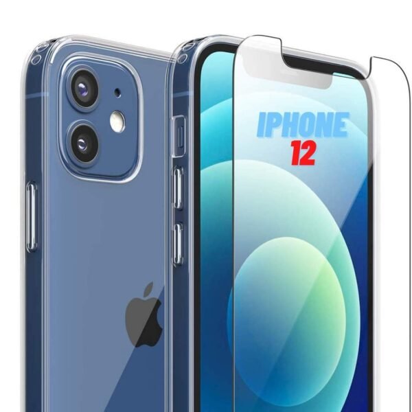 iphone 12 mini silikon fodral och 2 st skärmskydd - Bild 4