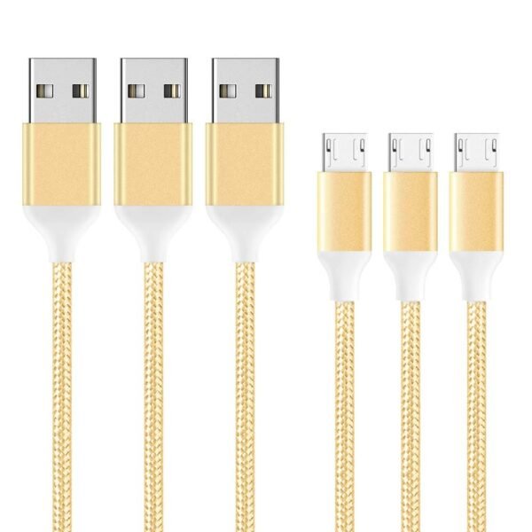 2 st 3m för laddnings kabel(micro-usb) för PS4-kontroll|svart - Bild 6