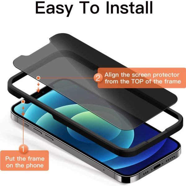 4 st sekretessskärm skydd för iphone 12/12 pro - Bild 3