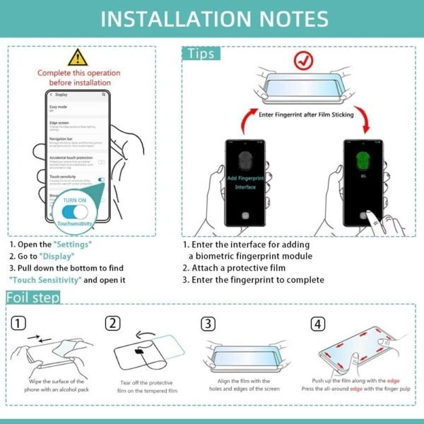 (2-pack ) Galaxy S21plus skärmskydd 9H hårdhet / fingeravtryck - Bild 7