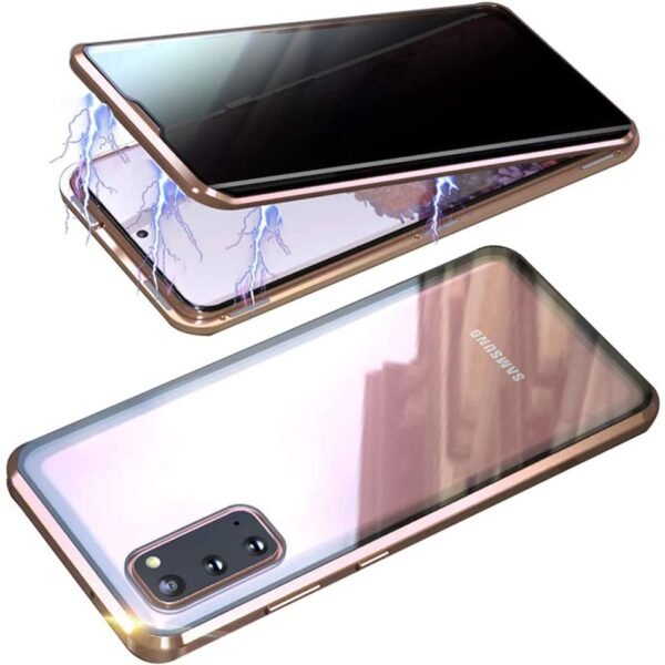 Sekretess magnetfodral för Samsung Galaxy S20 Ultra guld