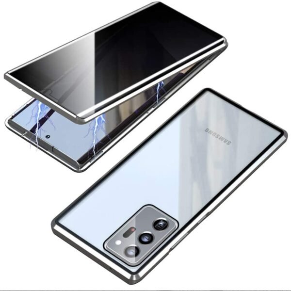 Sekretess magnetfodral för Samsung Galaxy S21ultra silver