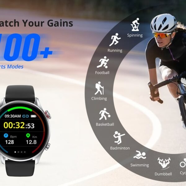 Riversong smartklocka Motive 6C Pro rymdgrå SW64 - Bild 8