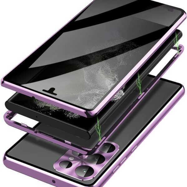 sekretess doubelfodral för Samsung S24 plus silver - Bild 2