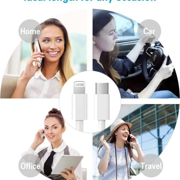 2 st 1m iPhonekabel usbc-ligthing - Bild 7