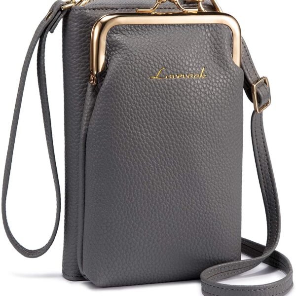 Elegant crossbody-mobiltelefonväskor|svart