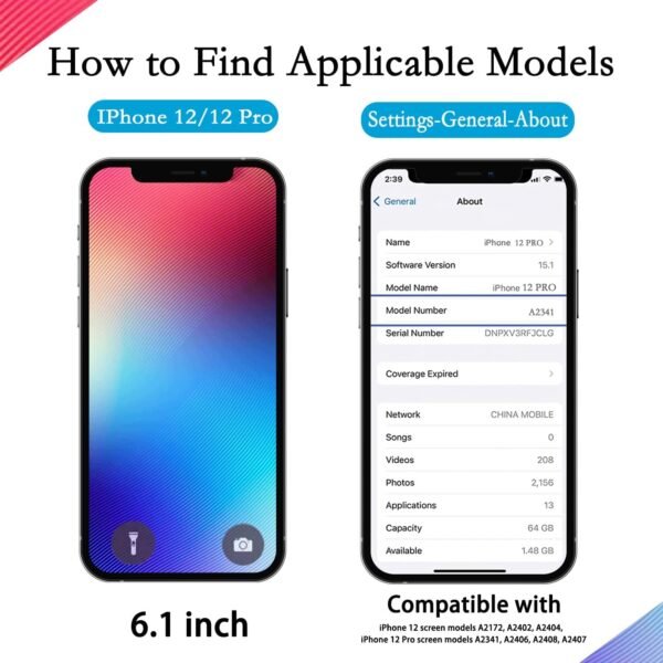 ersättnings skärm för iphone 12 pro max - Bild 3