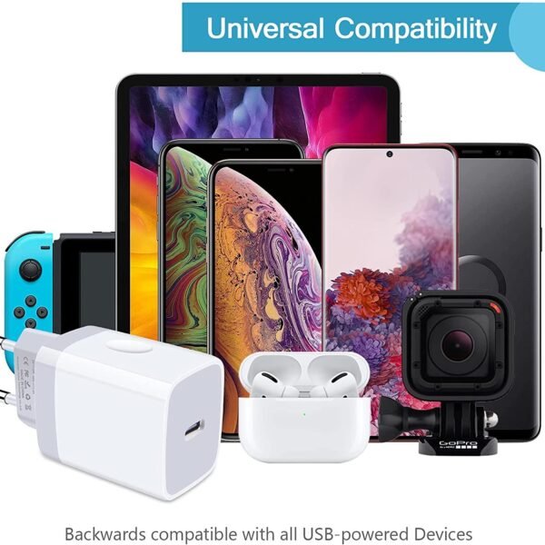 30W snabbladdare för iPhone 15,16,17 med 2M Kabel - Bild 3