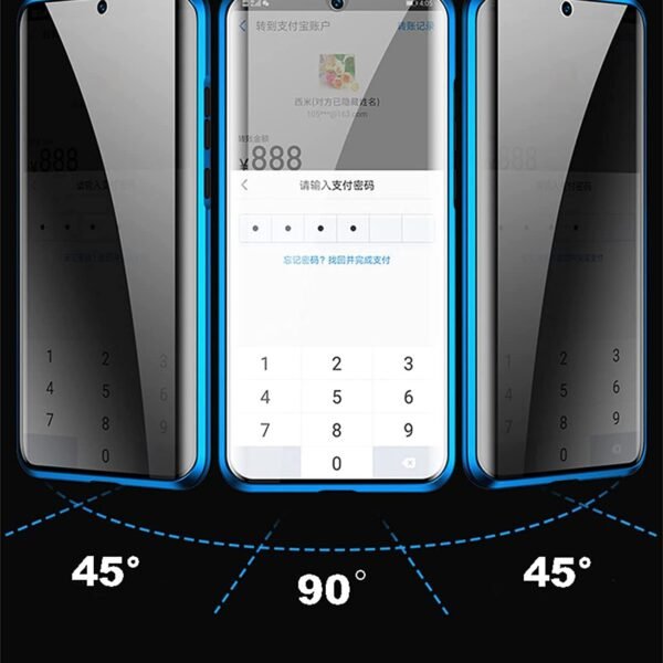sekretess doubelfodral för Samsung S23 ultra röd - Bild 2