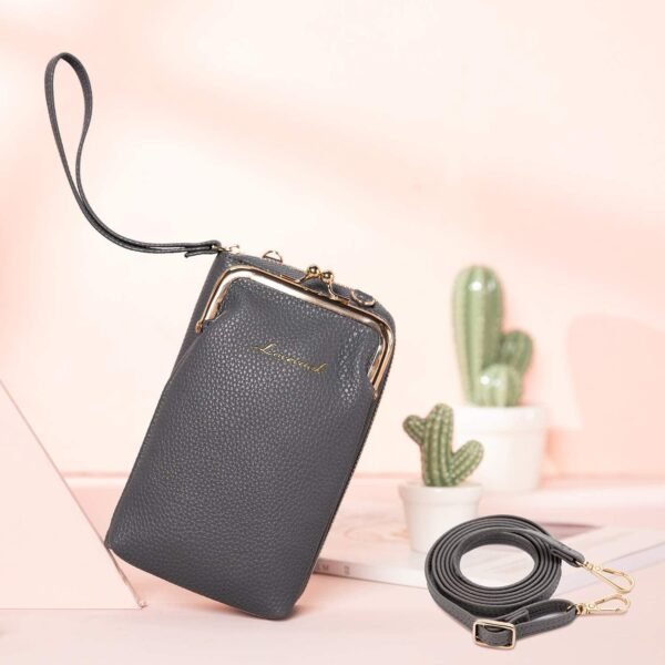 Elegant crossbody-mobiltelefonväskor|svart - Bild 7