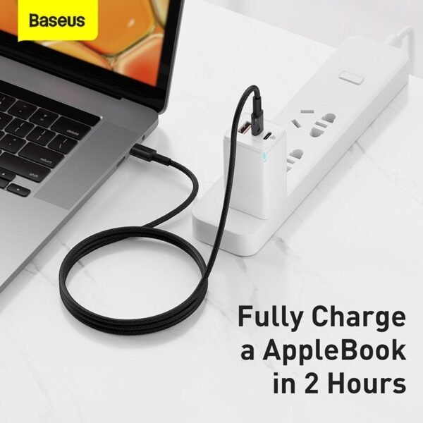 Baseus 100W USB Type C till USB C PD-kabel Snabbladdning USB C - Bild 2