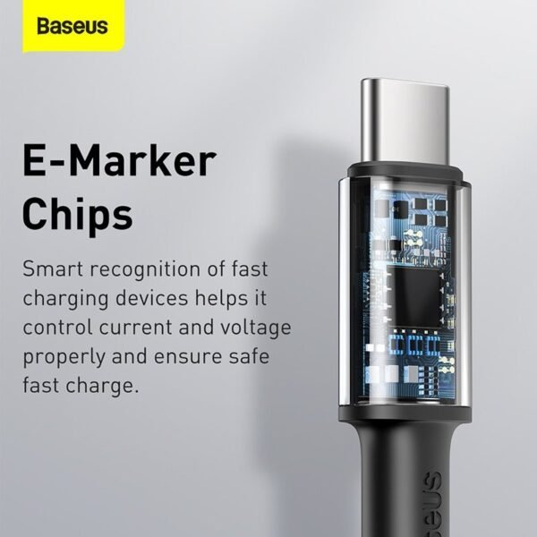Baseus 100W USB Type C till USB C PD-kabel Snabbladdning USB C - Bild 4