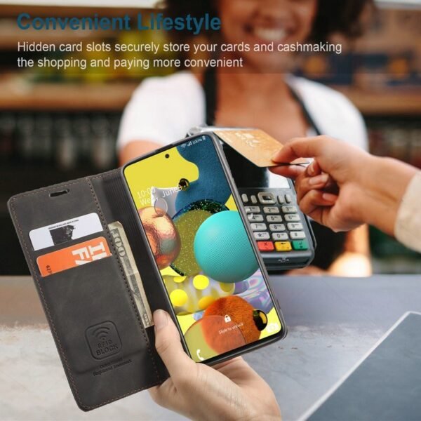 läderfodral för Samsung S22 plus vinröd - Bild 6