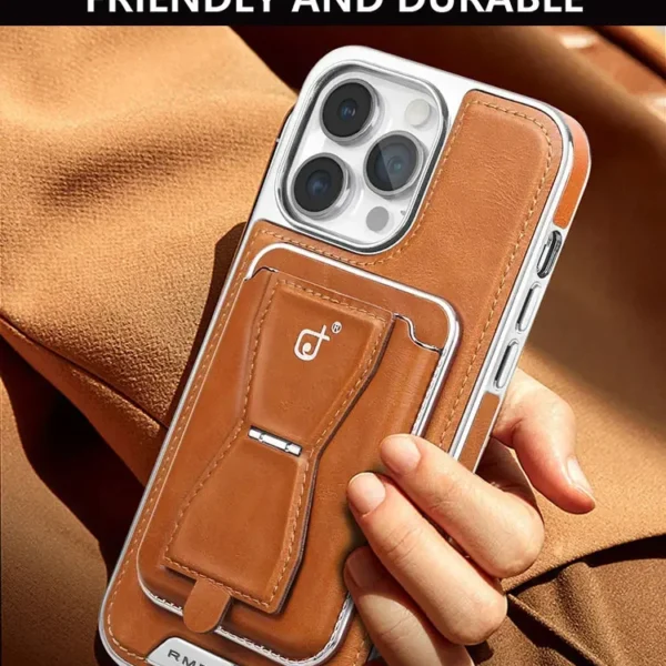 Löstagbar kortplånboksväska Magnetisk läderfodral för iPhone 15 Pro Max - Bild 2