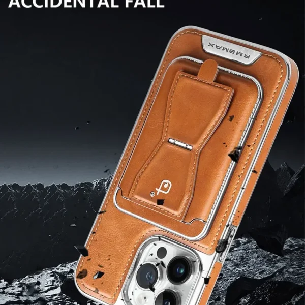 Löstagbar kortplånboksväska Magnetisk läderfodral för iPhone 15 Pro Max - Bild 4