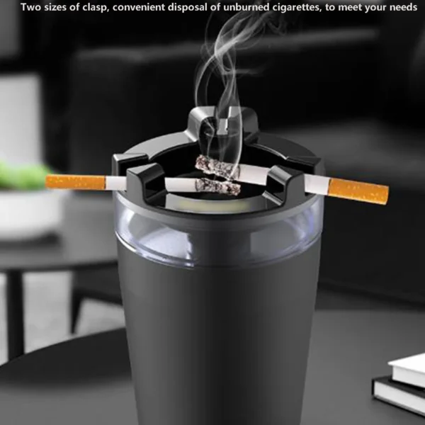 Ashtray with water tank black