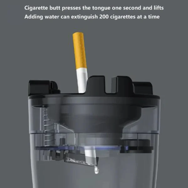 Ashtray with water tank black - Bild 5