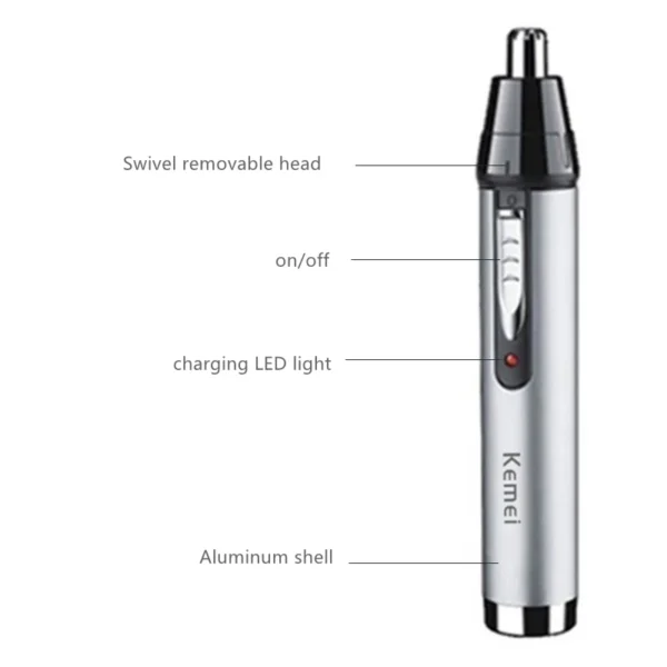 4in1 Rechargeable Nose Ear Hair Trimmer For Men - Bild 4