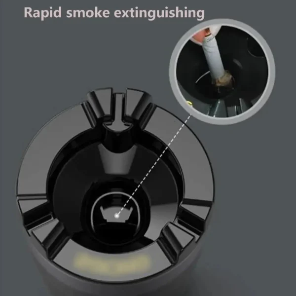 Ashtray with water tank black - Bild 3